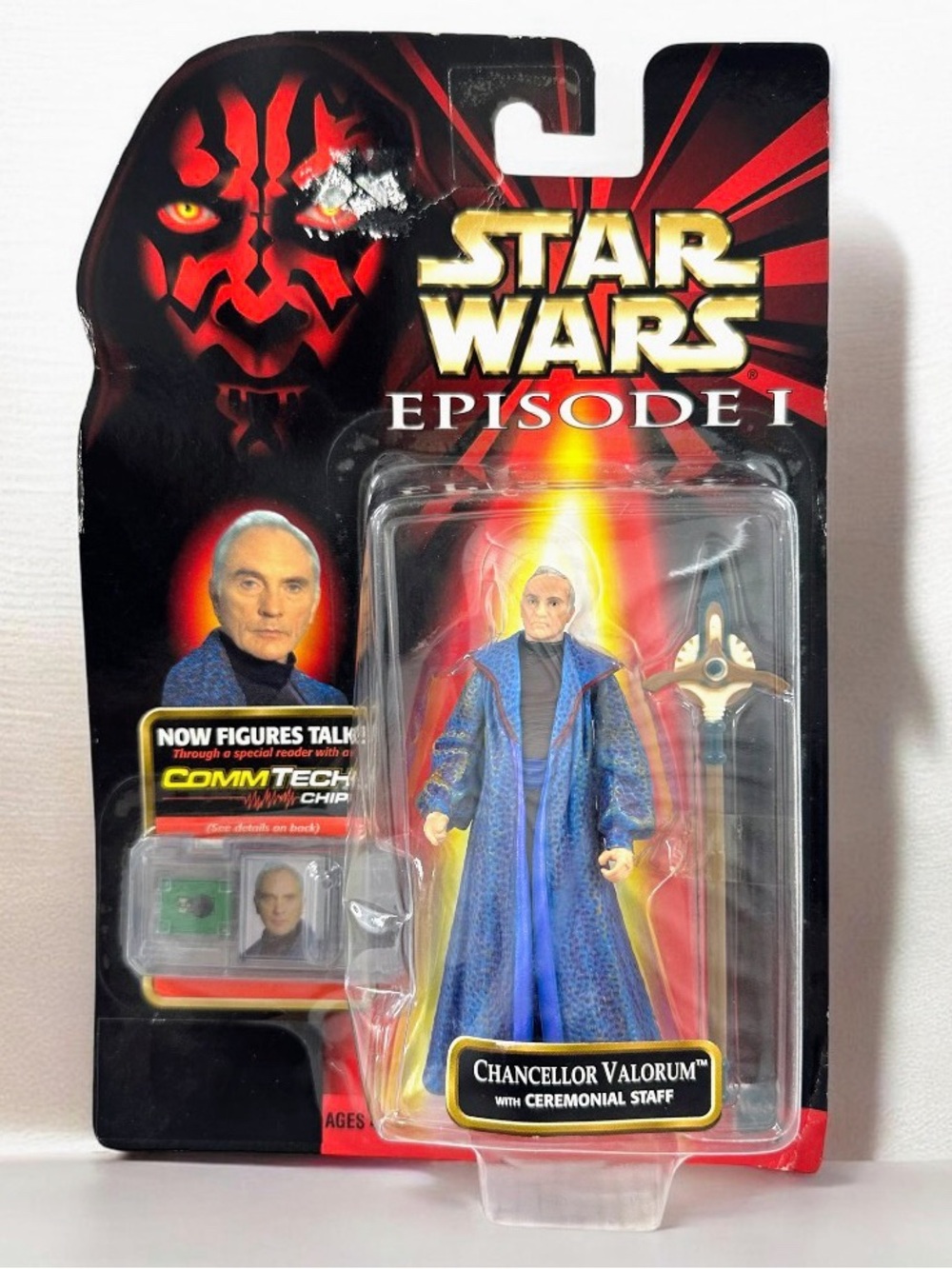 Star Wars Episode I Chancellor Valorum CommTech Figure MOC 1999 Hasbro